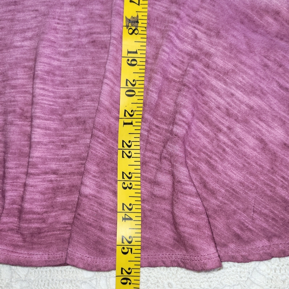 Anthropologie Akemi + Kim  Women's Purple Peplum Cotton 3/4 Sleeve Top Size XL - Picture 9 of 9